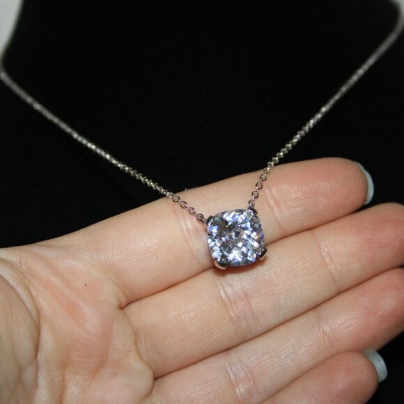 Stunning silver and CZ sparkling necklace 16-18" - Picture 3 of 5